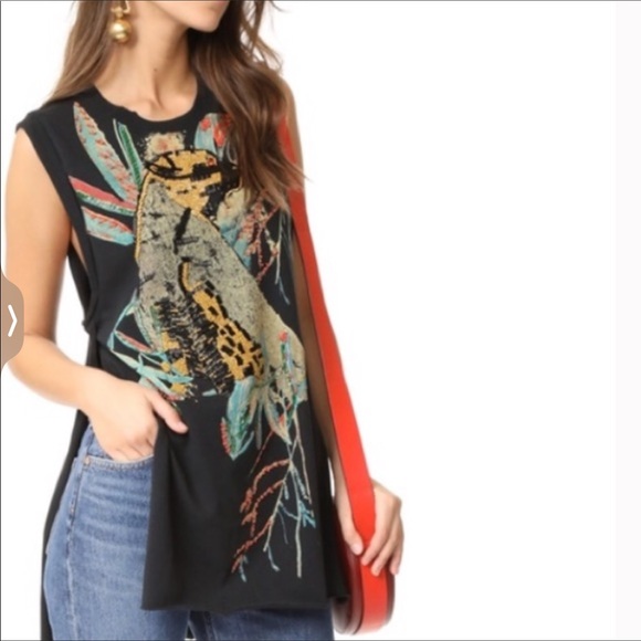 NWOT Free people beaded jungle cat tunic - Picture 3 of 8